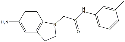 2-(5-amino-2,3-dihydro-1H-indol-1-yl)-N-(3-methylphenyl)acetamide