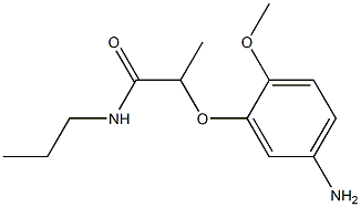 2-(5-amino-2-methoxyphenoxy)-N-propylpropanamide Structure