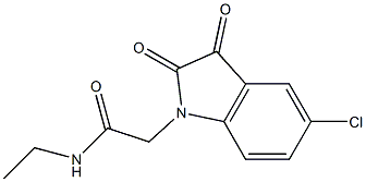 2-(5-chloro-2,3-dioxo-2,3-dihydro-1H-indol-1-yl)-N-ethylacetamide