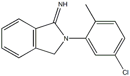 2-(5-chloro-2-methylphenyl)-2,3-dihydro-1H-isoindol-1-imine,,结构式