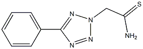 2-(5-phenyl-2H-1,2,3,4-tetrazol-2-yl)ethanethioamide 化学構造式
