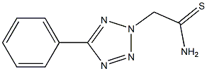 2-(5-phenyl-2H-1,2,3,4-tetrazol-2-yl)ethanethioamide,,结构式