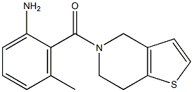 2-(6,7-dihydrothieno[3,2-c]pyridin-5(4H)-ylcarbonyl)-3-methylaniline Struktur