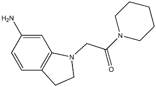  2-(6-amino-2,3-dihydro-1H-indol-1-yl)-1-(piperidin-1-yl)ethan-1-one