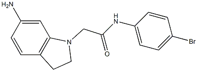 2-(6-amino-2,3-dihydro-1H-indol-1-yl)-N-(4-bromophenyl)acetamide