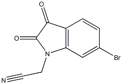 2-(6-bromo-2,3-dioxo-2,3-dihydro-1H-indol-1-yl)acetonitrile