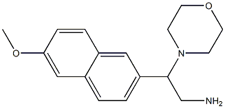 2-(6-methoxy-2-naphthyl)-2-morpholin-4-ylethanamine Structure