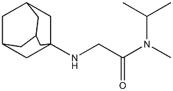  2-(adamantan-1-ylamino)-N-methyl-N-(propan-2-yl)acetamide