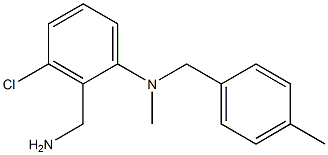 2-(aminomethyl)-3-chloro-N-methyl-N-[(4-methylphenyl)methyl]aniline