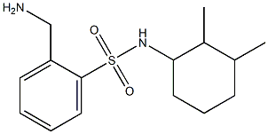 2-(aminomethyl)-N-(2,3-dimethylcyclohexyl)benzenesulfonamide,,结构式