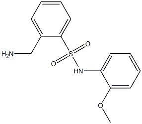 2-(aminomethyl)-N-(2-methoxyphenyl)benzene-1-sulfonamide Struktur