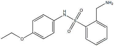 2-(aminomethyl)-N-(4-ethoxyphenyl)benzene-1-sulfonamide Structure