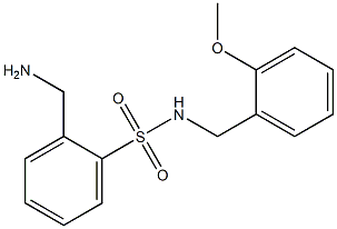 2-(aminomethyl)-N-[(2-methoxyphenyl)methyl]benzene-1-sulfonamide