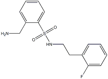 2-(aminomethyl)-N-[2-(2-fluorophenyl)ethyl]benzene-1-sulfonamide Structure