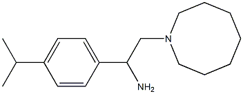 2-(azocan-1-yl)-1-[4-(propan-2-yl)phenyl]ethan-1-amine 结构式