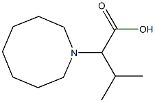 2-(azocan-1-yl)-3-methylbutanoic acid 化学構造式