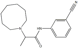  2-(azocan-1-yl)-N-(3-cyanophenyl)propanamide