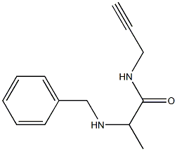 2-(benzylamino)-N-(prop-2-yn-1-yl)propanamide 结构式