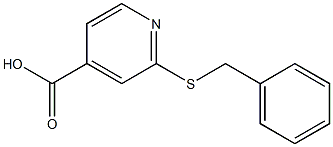 2-(benzylsulfanyl)pyridine-4-carboxylic acid Structure