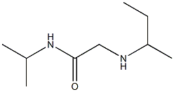  2-(butan-2-ylamino)-N-(propan-2-yl)acetamide