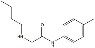 2-(butylamino)-N-(4-methylphenyl)acetamide,,结构式