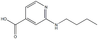 2-(butylamino)pyridine-4-carboxylic acid 结构式