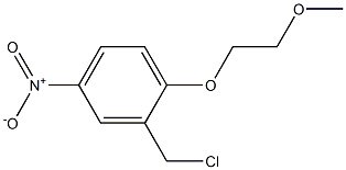 2-(chloromethyl)-1-(2-methoxyethoxy)-4-nitrobenzene 化学構造式