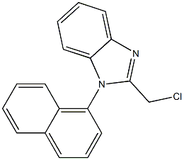 2-(chloromethyl)-1-(naphthalen-1-yl)-1H-1,3-benzodiazole Struktur