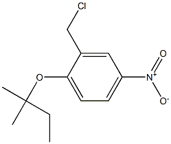 2-(chloromethyl)-1-[(2-methylbutan-2-yl)oxy]-4-nitrobenzene,,结构式