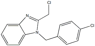 2-(chloromethyl)-1-[(4-chlorophenyl)methyl]-1H-1,3-benzodiazole Structure