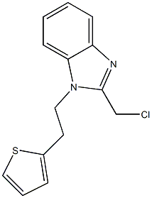 2-(chloromethyl)-1-[2-(thiophen-2-yl)ethyl]-1H-1,3-benzodiazole|