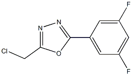2-(chloromethyl)-5-(3,5-difluorophenyl)-1,3,4-oxadiazole,,结构式