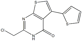 2-(chloromethyl)-5-(thiophen-2-yl)-3H,4H-thieno[2,3-d]pyrimidin-4-one