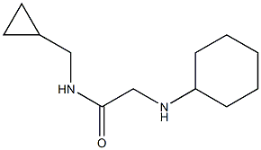 2-(cyclohexylamino)-N-(cyclopropylmethyl)acetamide Struktur
