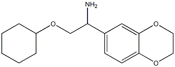 2-(cyclohexyloxy)-1-(2,3-dihydro-1,4-benzodioxin-6-yl)ethanamine Struktur