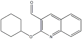 2-(cyclohexyloxy)quinoline-3-carbaldehyde,,结构式