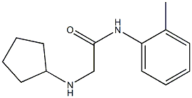 2-(cyclopentylamino)-N-(2-methylphenyl)acetamide Structure
