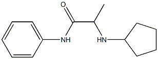 2-(cyclopentylamino)-N-phenylpropanamide Struktur