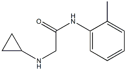 2-(cyclopropylamino)-N-(2-methylphenyl)acetamide Structure