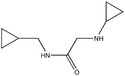 2-(cyclopropylamino)-N-(cyclopropylmethyl)acetamide 化学構造式