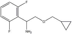 2-(cyclopropylmethoxy)-1-(2,6-difluorophenyl)ethan-1-amine Struktur