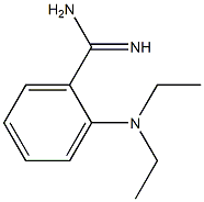 2-(diethylamino)benzene-1-carboximidamide,,结构式