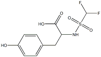 2-(difluoromethane)sulfonamido-3-(4-hydroxyphenyl)propanoic acid