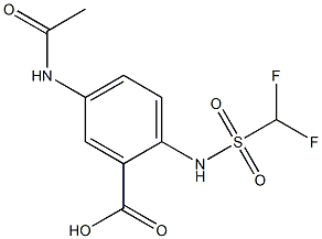 2-(difluoromethanesulfonamido)-5-acetamidobenzoic acid|