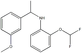  2-(difluoromethoxy)-N-[1-(3-methoxyphenyl)ethyl]aniline