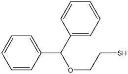 2-(diphenylmethoxy)ethane-1-thiol 结构式