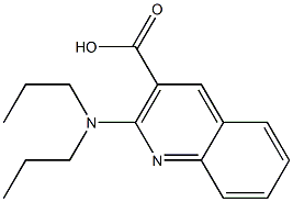 2-(dipropylamino)quinoline-3-carboxylic acid 结构式