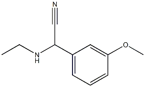 2-(ethylamino)-2-(3-methoxyphenyl)acetonitrile Struktur