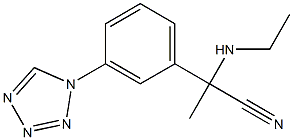 2-(ethylamino)-2-[3-(1H-1,2,3,4-tetrazol-1-yl)phenyl]propanenitrile Structure