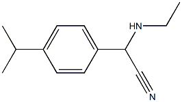 2-(ethylamino)-2-[4-(propan-2-yl)phenyl]acetonitrile Structure